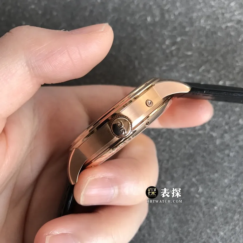 GL factory Glashütte Original original watch men's white dialmoon phaserose goldleather strap picture and price front live photo