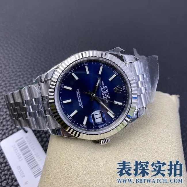 vsRolexblue dialtop-tier log 41mm watch_price_picture_quality side