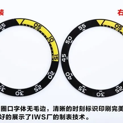 IWSIWC marine timepiece men's fully automatic movement watch genuine and fake comparison evaluation dialdetail shots