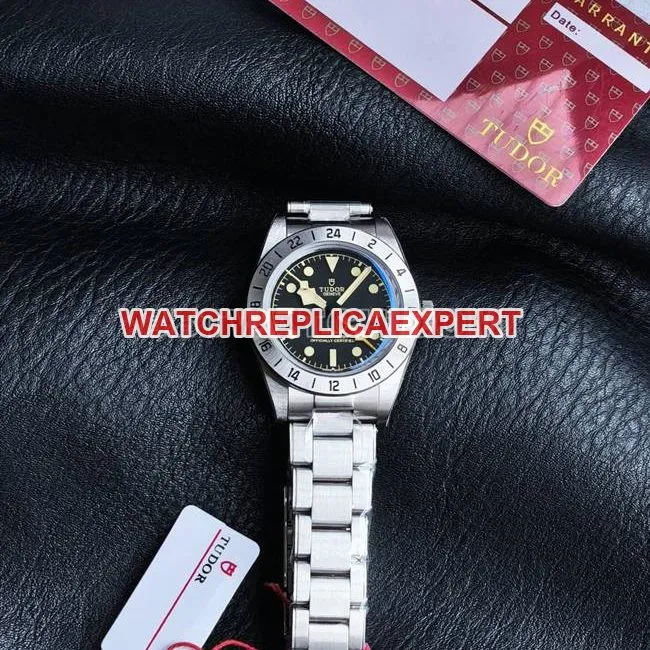 3CF factory 1:1replica watch Biwan Tudorblack dial steel braceletfront live photo