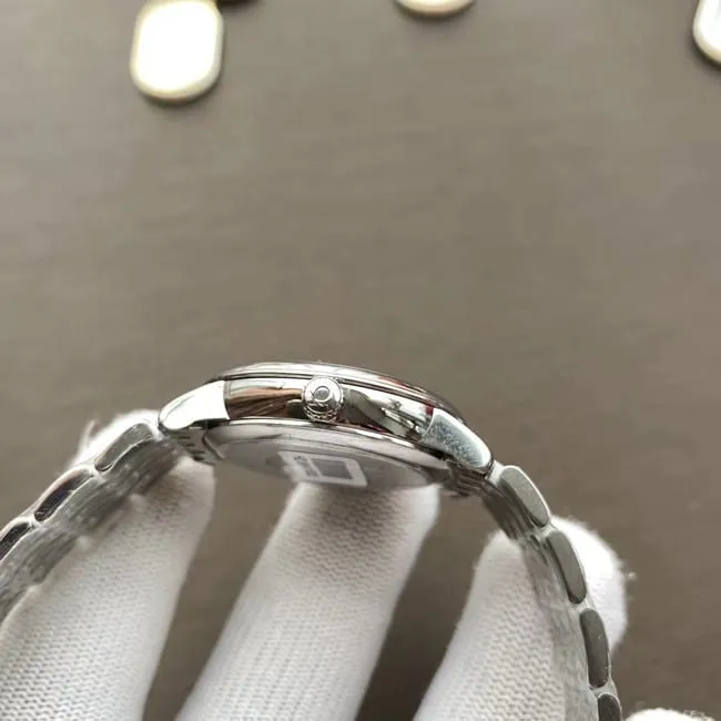 Omega Women's White Mother-of-Pearl
