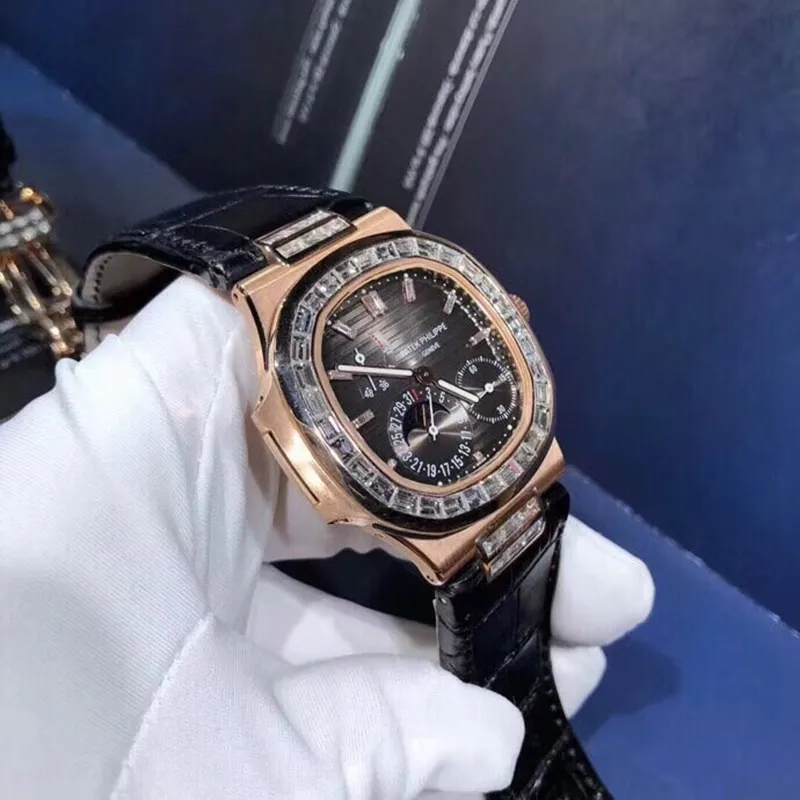 Patek Philippe Sports Series OEM rear real diamond 40mm front view