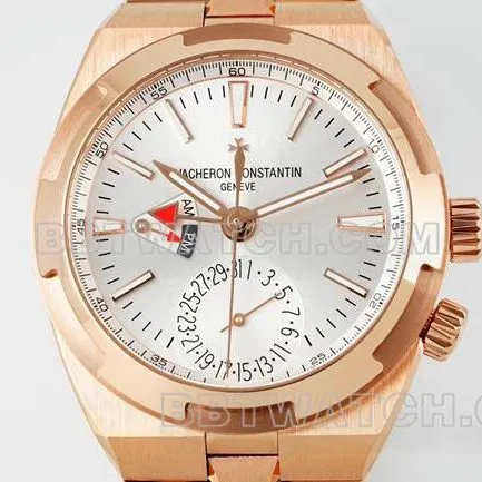 1:1replica watch Vacheron ConstantinV9 Factory across the world rose goldsilver dial mechanical 7920Vfront live photo