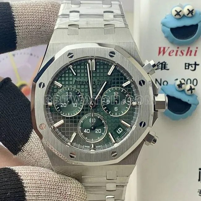 collectible watch Royal OakBLS factory Audemars Piguetsilver dial mechanical 26420front live photo