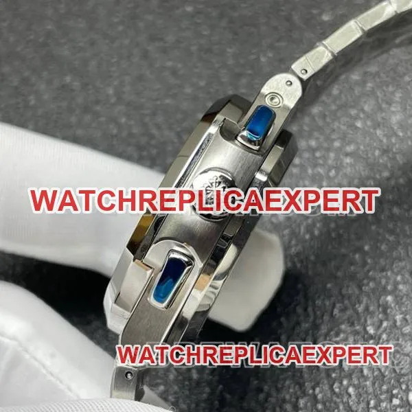 Patek Philippe Top collectible watches Sport Elegant Blue Plate Mechanical Steel Strap Models 5990 Front Actual Photos