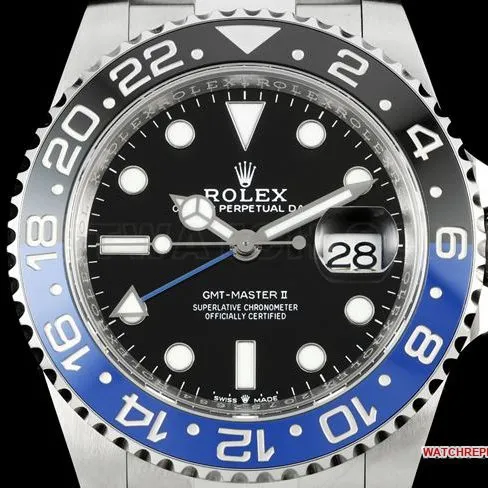 1:1replica watch RICH factory GMT-MasterRolexBatman bezel126710front live photo