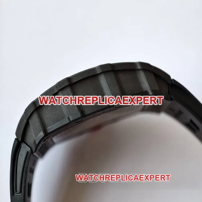 collectible watch RM35-02 UMI factory Richard Mille black shell black belt front live photo
