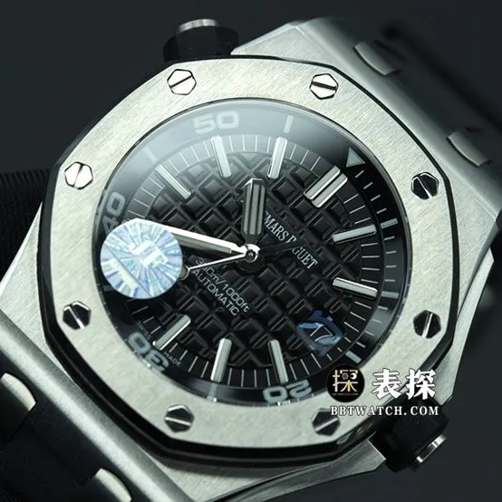 JF factory Audemars PiguetRoyal Oak offshore type 157101:1super watch men's black dial rubber model picture and price front live photo