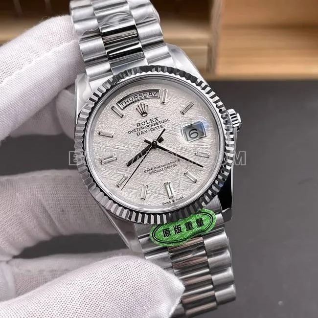 Watch CBD Factory RolexDay-Date3255 Mechanical Meteorite Disc 40mmcaseback live photo