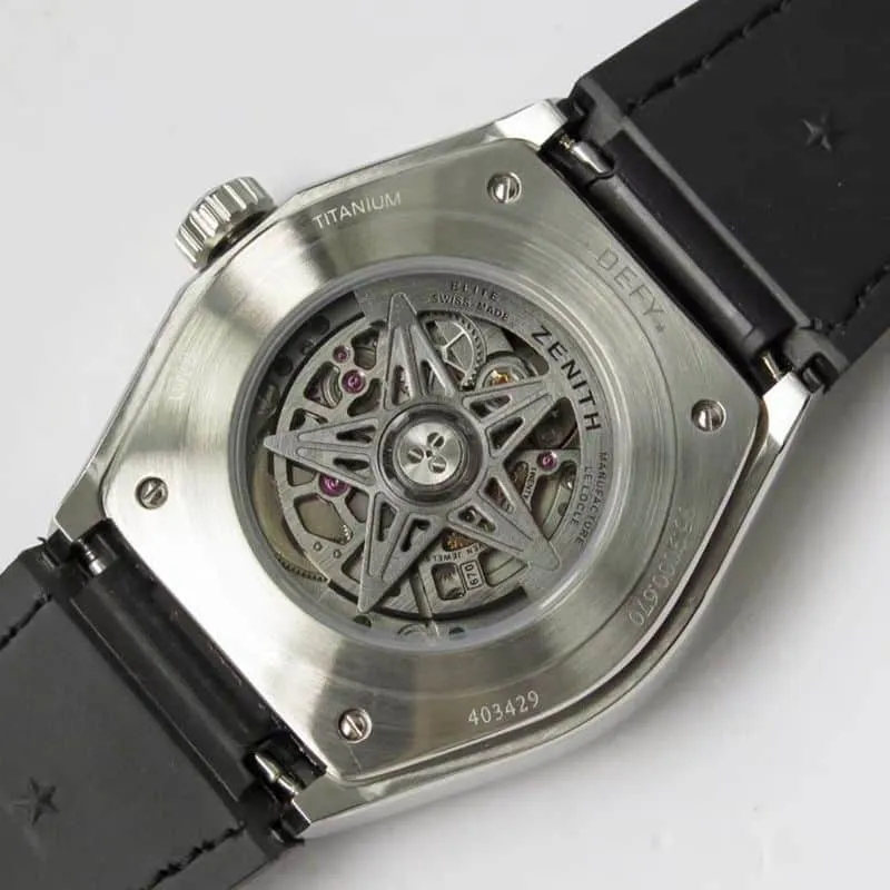 LF factory Zenith high-quality watch DEFY series GLASSIC hollow men's mechanical watch front view