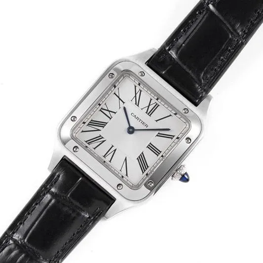 Cartier high-quality watch Cartier Santos SANTOS-DUMONT series WSSA0022 couple watch detail shots