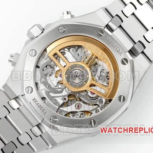 APS Factory AP Royal Oak top blue dial chronograph 26240 studio photo