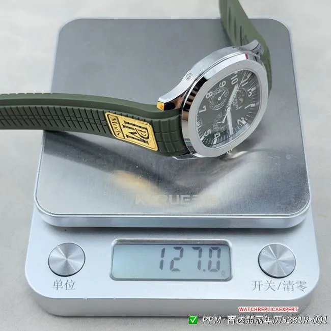 watch Patek PhilippePPM factory Aquanautgreen dial5261front live photo