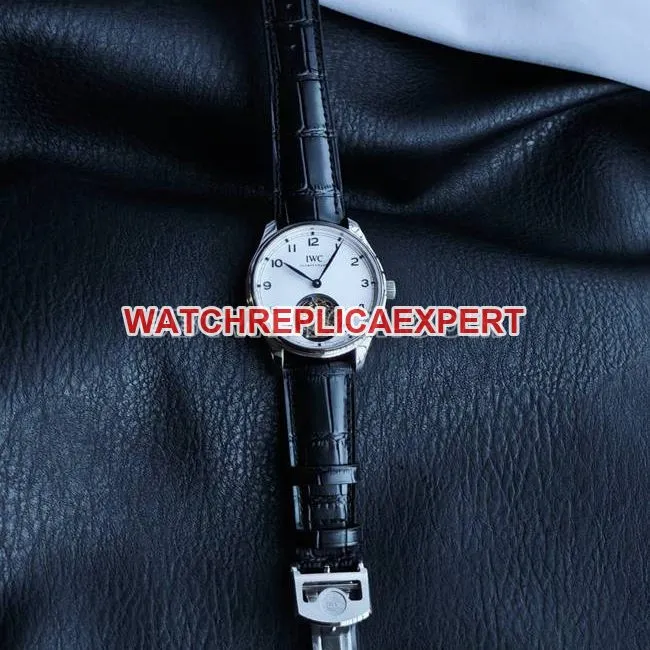 top-tier watch TUR factory IWC Portugal white dialtourbillonfront live photo