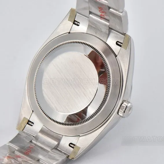C factory Rolex log 1:1super cloneblue dial41mm three row link m126334-0001front live photo