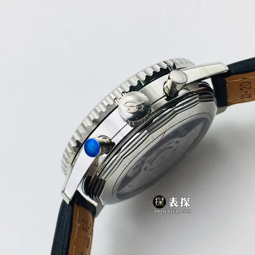 GB factory Breitling aviation chronograph11:1super watch men's black dialleather strap model pictures and prices front live photo
