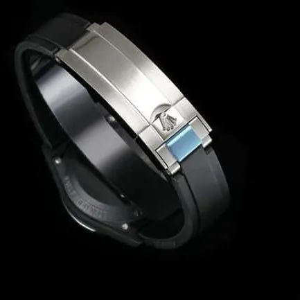 TW factory Rolextop-tier watch men's black dialrubber strap full automatic movement front view