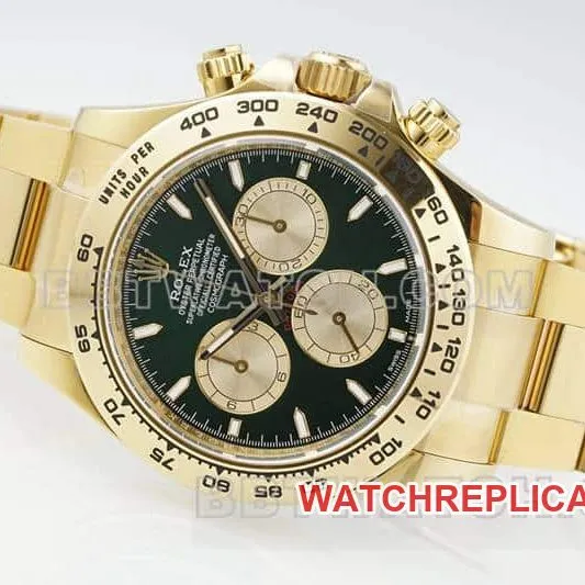 APS factory Rolex Daytonatop-tier 1:1super clonegreen dialsteel bracelet model 126508front live photo