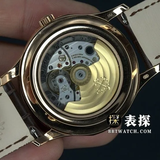 GR factory Patek Philippe complex function timepiece watch men's black dialleather strap model pictures and prices front live photo