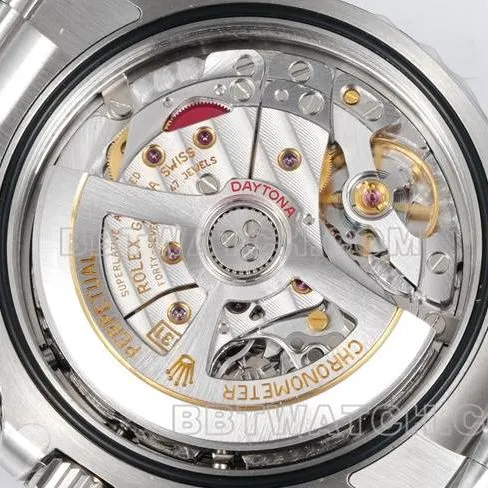 collectible watch JF factory Rolex Daytona gray plate 4131 mechanical 40mm rubber braceletside live photo