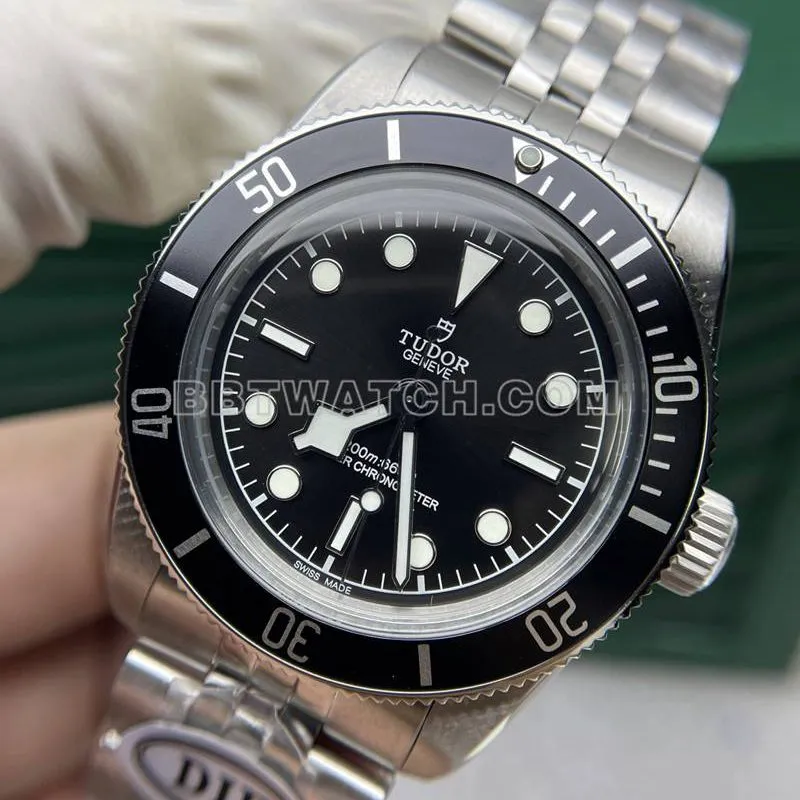 Tudor collectible watch DIF factory Biwan 41mm black dial mechanical steel bracelet model side live photo