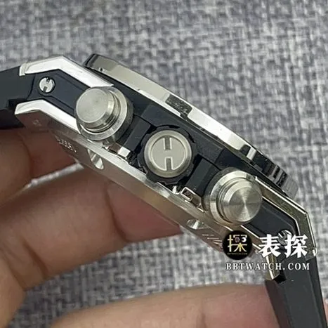 BBF Factory Hublot Men's Super A Watch, Matte Black Skeleton Dial, Diamond-Inlaid Rubber Strap, Real Product Images and Price