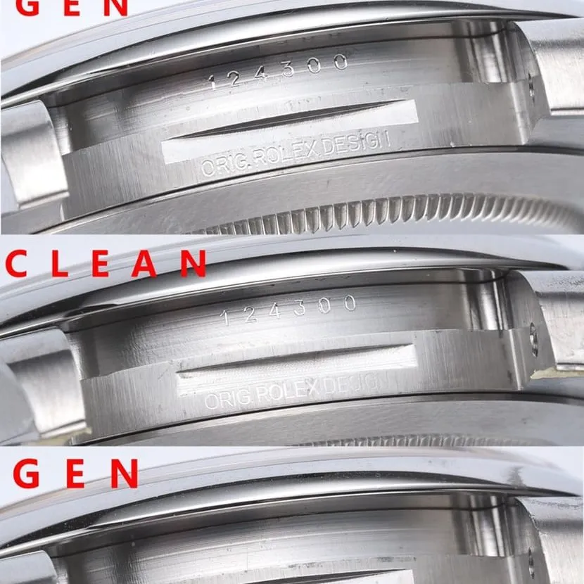 Rolex1:1replica. Oyster Perpetual watch, front comparison picture