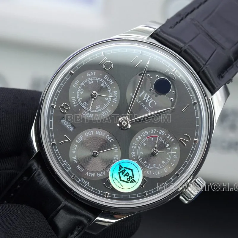 APSIWC Portuguese series perpetual calendar top-tier replicamoon phase watch function