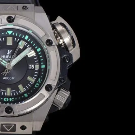 Top-tier watch Hublot King Supreme [titaniumcase] black dial 1400 fully automatic movement men's watch front view