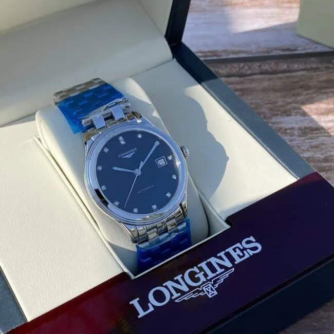 top-tier century-old classic Longines military flag series originated from 1957 front view