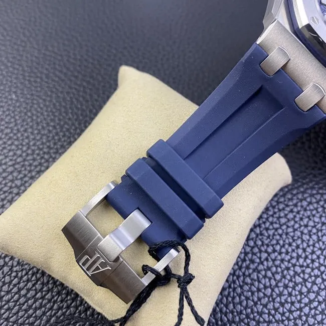 BF factory Audemars Piguet top automatic mechanical men's blue disk blue rubber band new watch front view
