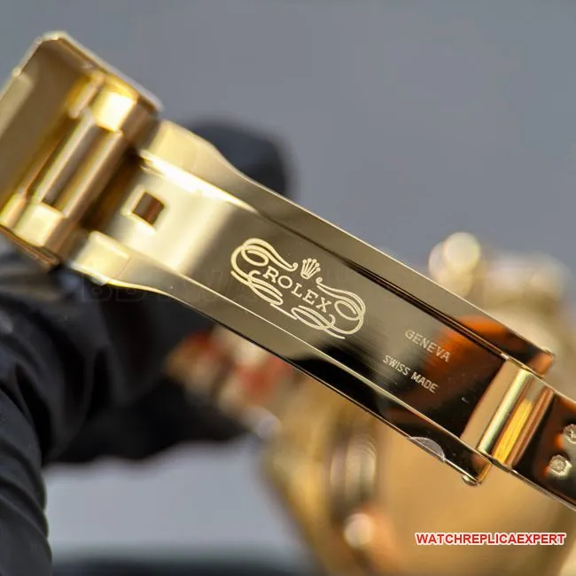CBD factory top-tier watch DaytonaRolexwhite dial gold steel bracelet4131front live photo