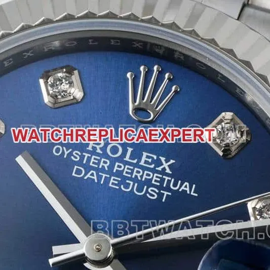 ARF FactoryRolex log top-tier replicablue dial31mm five grid link 278274front live photo