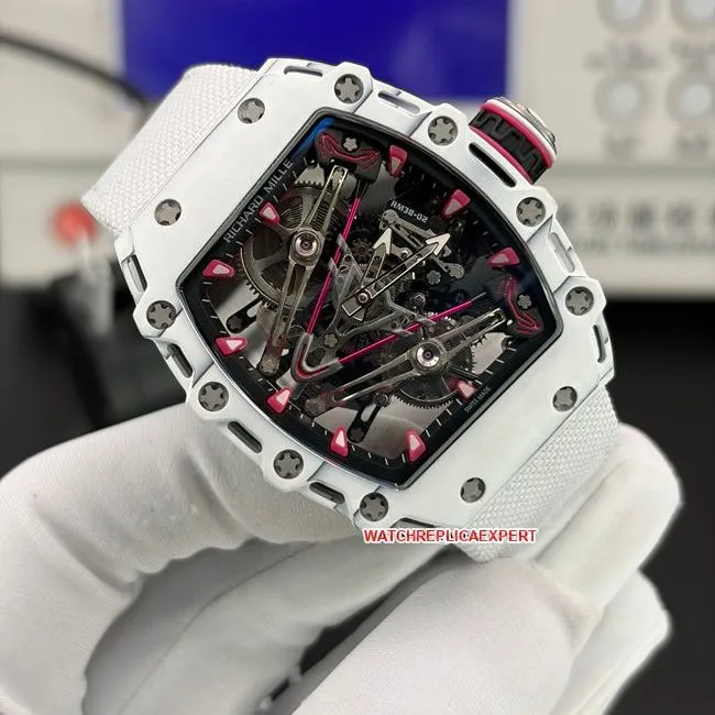 top-tier watch RM 38-02 hollow dialtourbillon mechanical front live photo