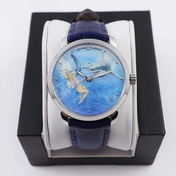 Athens watch gilt classic series 3203-136LE-2/MANARA.04 front view