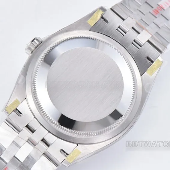 C factory Rolex log super A imitation green disk 36mm five compartment link m126234-0051 front real picture