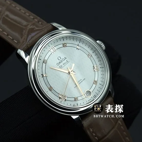 UVS FactoryOmega De Ville 424.10.33.20.52.001top-tier 1:1high-quality watch women's white dialleather strap model pictures and prices front live photo