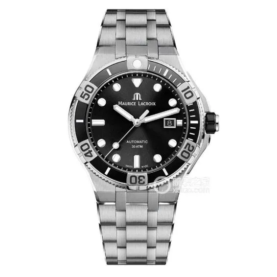 Maurice Lacroix top-tier 1:1super cloneblack dialsteel bracelet model AI6058front live photo