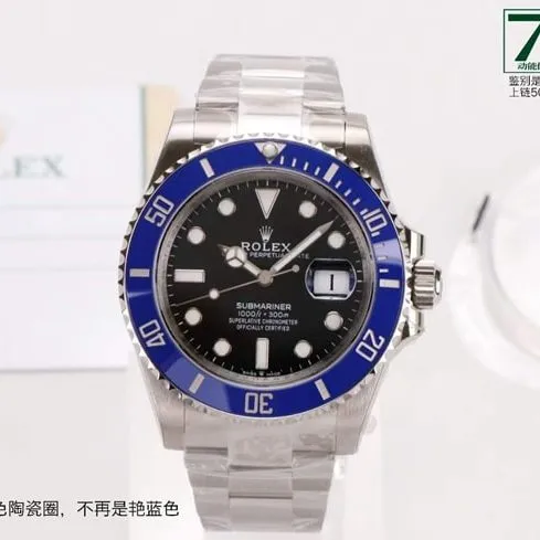 2021top-tier replicaRolex watch latest blue Submariner 41mm highest version MAX front view