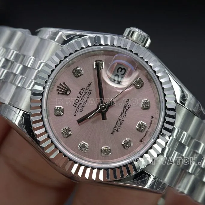 Rolex Top collectible watches GS Log 28 Pink for Women