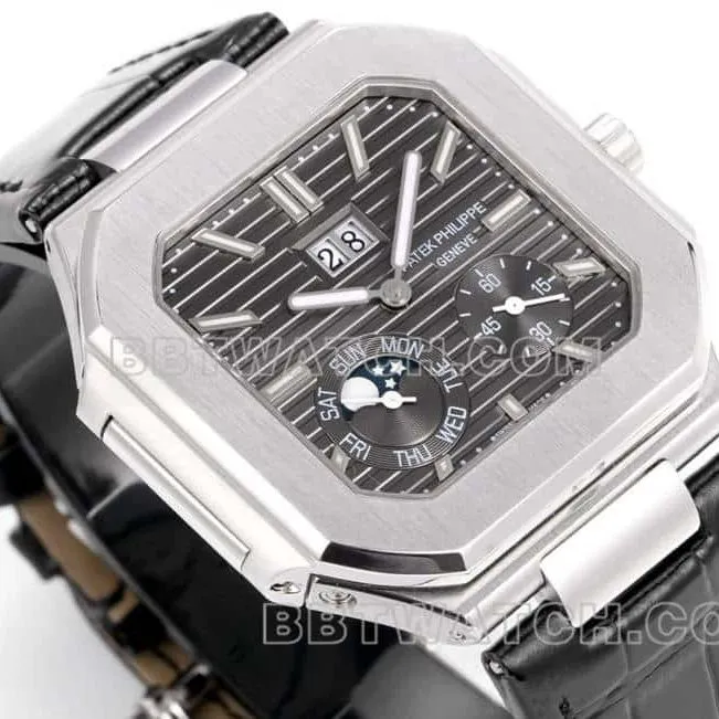 3K factory Patek Philippe CUBITUS top dark gray disk 5822 front real photo