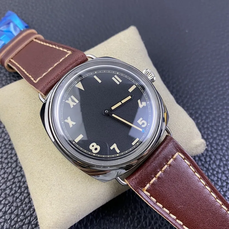 SF factory Paneraireplicapam00448 watch p3000 double spring hand winding movementsapphire crystal side view