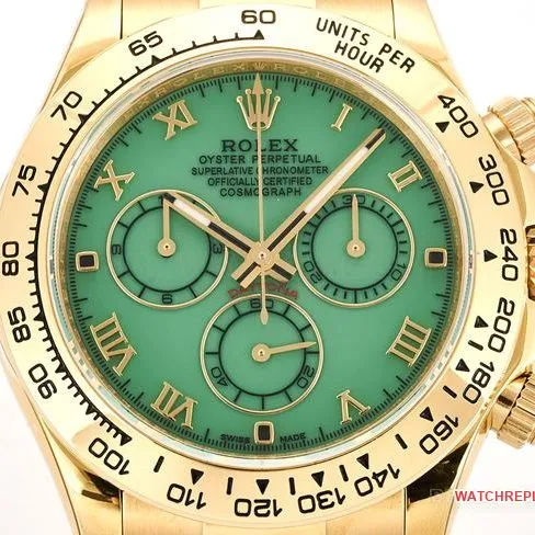 1:1replica watch DaytonaRolex green mother-of-pearl disc 116519side live photo