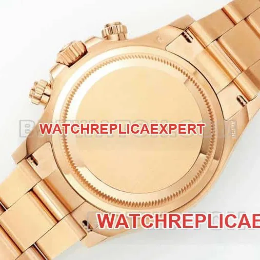 APS factory Rolex Daytonatop-tier 1:1high-quality pink disc rose goldsteel bracelet model 116505caseback live photo