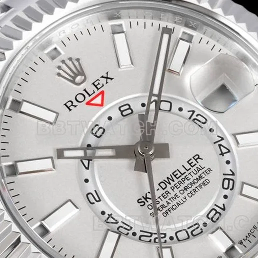 top-tier watch Navigator AR+ factory Rolexwhite dial mechanical front live photo