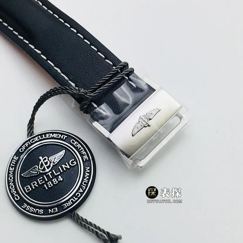 GB factory Breitling aviation chronograph11:1super watch men's black dialleather strap model pictures and prices front live photo