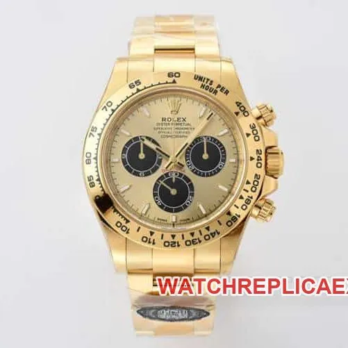 CleanRolexDaytonasuper gold plate 4131steel bracelet model 126508front live photo