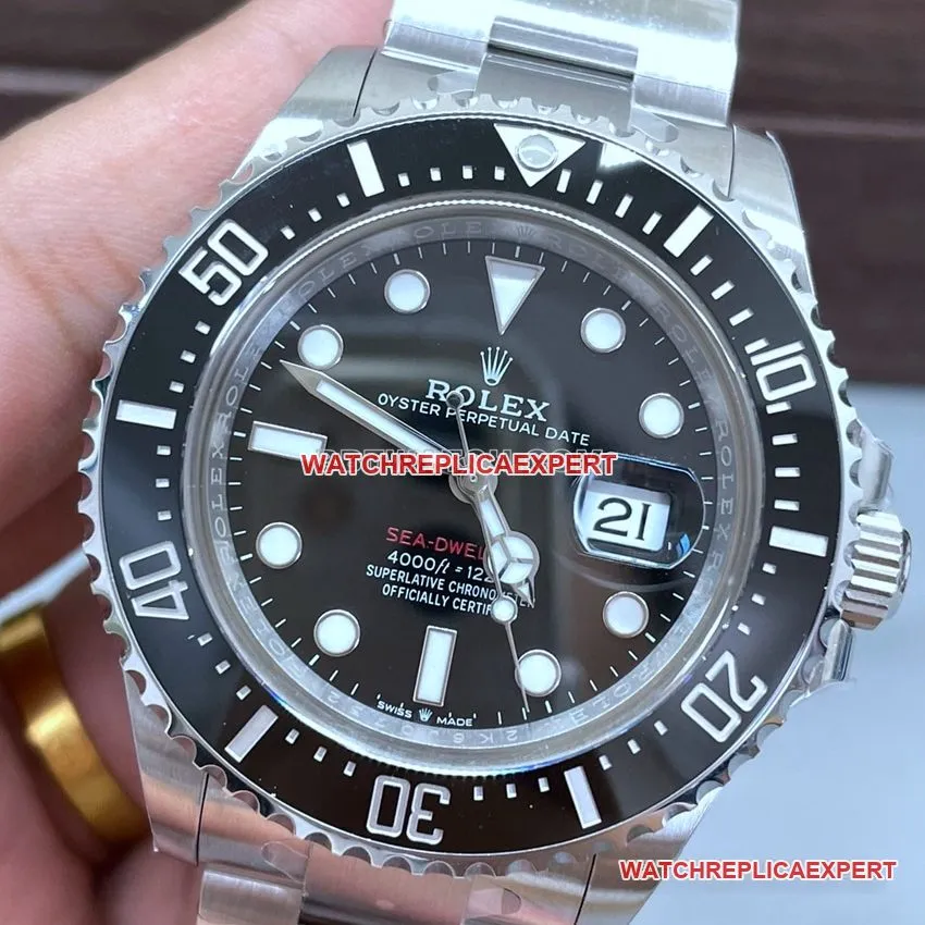 C factory Rolex Sea-Dweller top-tier 2024 new single red ghost king 126600front live photo
