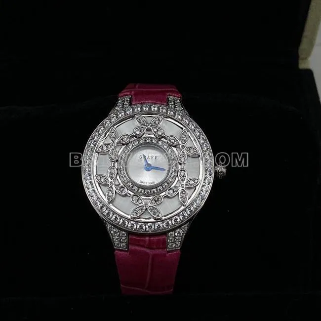 watch Graf VCA factory sapphire crystaldiamond33mmquartz movementfront live photo