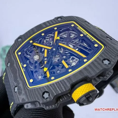 collectible watch RM067-02Richard Mille hollow dial black braceletfront live photo